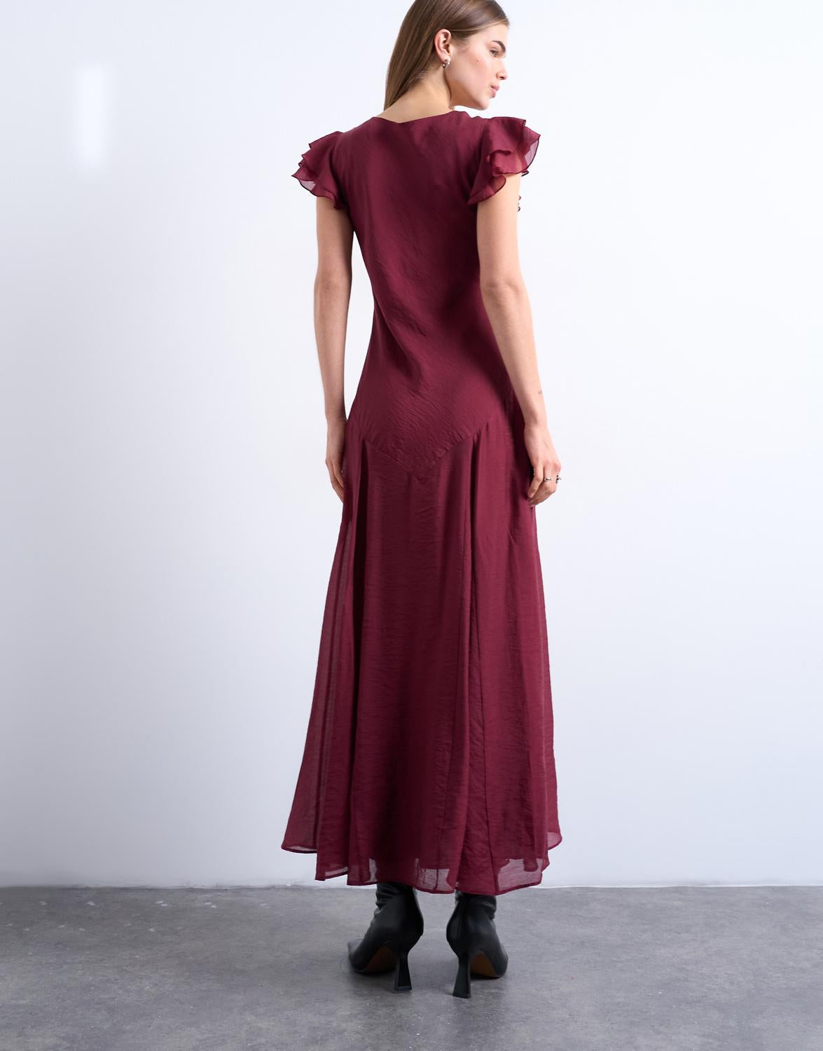 TSSAGA FRILL MAXI DRESS